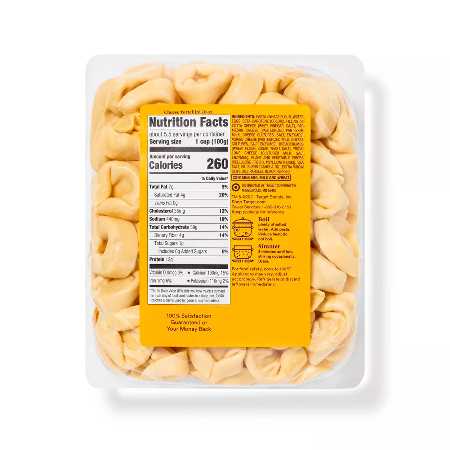 Cheese Tortellini - 20oz - Good & Gather - Imagen 2